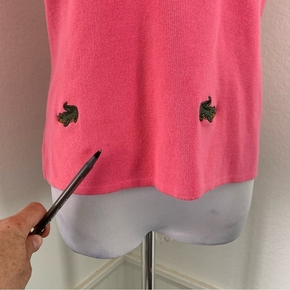 Alexandra Bartlett Alligator Pink Knit Top Womens L Crocodile Novelty Shirt - Picture 13 of 15